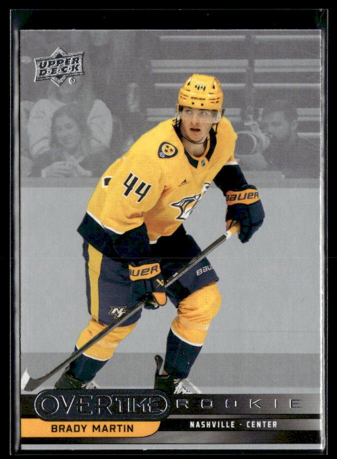 2025-26 Upper Deck Overtime Hockey Overtime Rookie #98 Brady Martin
