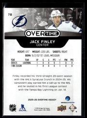 2025-26 Upper Deck Overtime Hockey #78 Jack Finley RC (2)