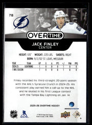 2025-26 Upper Deck Overtime Hockey Rookie #78 Jack Finley (2)