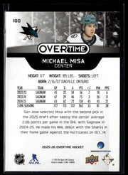2025-26 Upper Deck Overtime Hockey #100 Michael Misa RC (2)