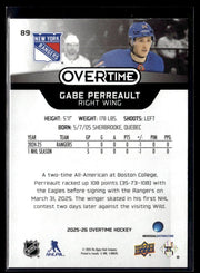 2025-26 Upper Deck Overtime Hockey Overtime Rookie #89 Gabe Perreault (2)