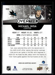 2025-26 Upper Deck Overtime Hockey Overtime Rookie #100 Michael Misa (2)