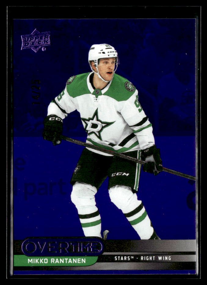 2025-26 Upper Deck Overtime Hockey Purple Foil #30 Mikko Rantanen /25