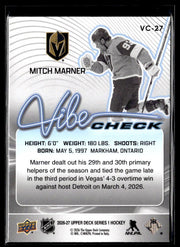 2026-27 Upper Deck Series 1 Hockey Vibe Check #VC-27 Mitch Marner (2)