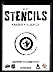 2026-27 Upper Deck Series 1 Hockey Stencils #ST-87 Gabe Vilardi (2)