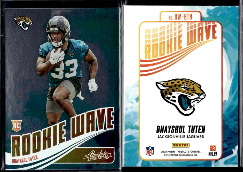 2025 Panini Absolute Football Rookie Wave #RW-BTN Bhayshul Tuten
