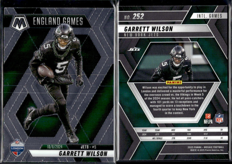 2025 Panini Mosaic Football England Games #252 Garrett Wilson