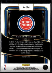 2024-25 Panini Select Basketball Premier Level Blue #164 Cade Cunningham (2)