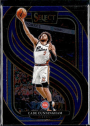 2024-25 Panini Select Basketball Premier Level Blue #164 Cade Cunningham
