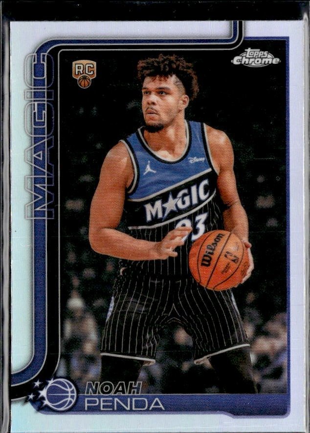 2025-26 Topps Chrome Basketball Refractor Rookie #182 Noah Penda RC