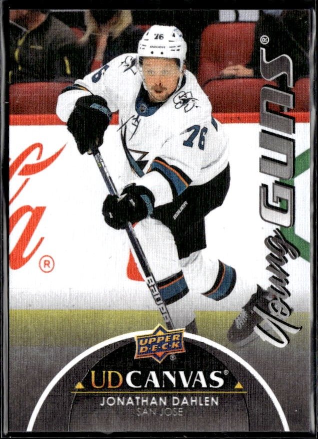 2021-22 Upper Deck Series 2 Hockey Young Guns Black Canvas Jonathan Dahlen