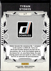 2025-26 Panini Donruss Basketball Elite Series #7 Tyran Stokes (2)