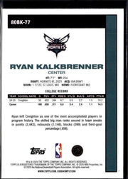 2025-26 Topps Flagship Basketball Anniversary #80BK-77 Ryan Kalkbrenner (2)