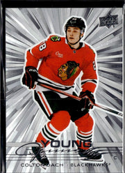 2025-26 Upper Deck Series 1 Hockey Young Guns Outburst #218 Colton Dach