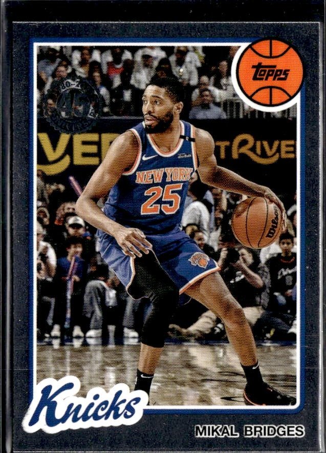 2024-25 Topps Flagship Basketball Anniversary #80BK-38 Mikal Bridges