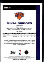 2024-25 Topps Flagship Basketball Anniversary #80BK-38 Mikal Bridges (2)