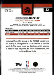 2024-25 Topps Flagship Basketball Tip Off #32 Immanuel Quickley (2)