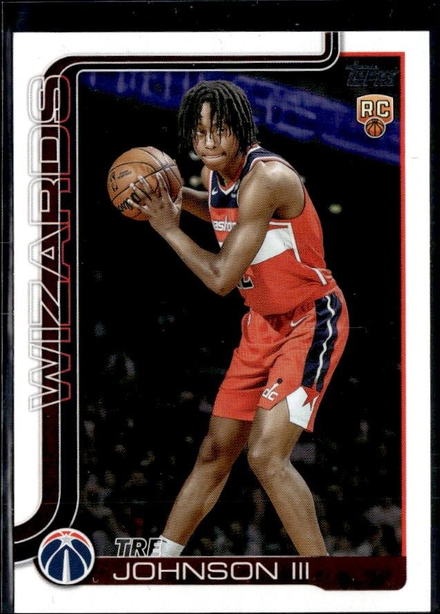 2024-25 Topps Flagship Basketball Base Rookie #206 Tre Johnson III RC