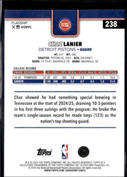 2025-26 Topps Flagship Basketball Base Rookie #238 Chaz Lanier RC (2)