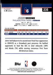 2025-26 Topps Flagship Basketball Base Rookie #235 Johni Broome RC (2)