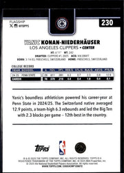 2025-26 Topps Flagship Basketball Base Rookie #230 Yanic Konan-Niederhäuser RC (2)
