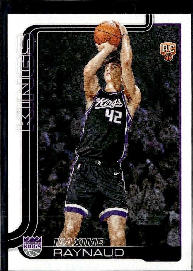 2025-26 Topps Flagship Basketball Rookie Base #243 Maxime Raynaud RC