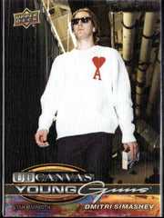 2025-26 Upper Deck Series 2 Hockey Canvas Young Guns Dmitri Simashev RC