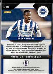 2021-22 Panini Prizm Premier League Soccer Base Rooki #182 Enock Mwepu (2)