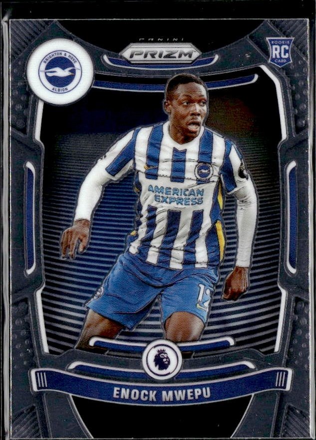 2021-22 Panini Prizm Premier League Soccer Base Rooki #182 Enock Mwepu