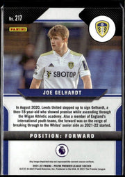 2021-22 Panini Prizm Premier League Soccer Silver Prizm #217 Joe Gelhardt RC (2)