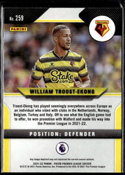 2021-22 Panini Prizm Premier League Soccer Rookie Base #259 William Troost Ekong (2)