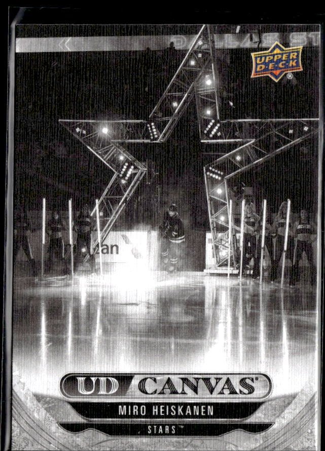 2024-25 Upper Deck Series 2 Hockey Black & White Canvas Miro Heiskanen