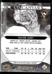 2024-25 Upper Deck Series 2 Hockey Black & White Canvas Tristan Jarry (2)