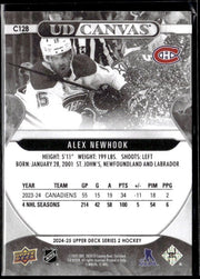 2024-25 Upper Deck Series 2 Hockey Black & White Canvas Alex Newhook (2)