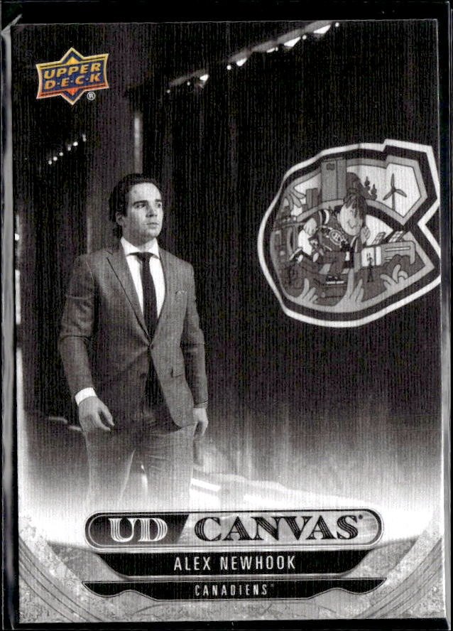 2024-25 Upper Deck Series 2 Hockey Black & White Canvas Alex Newhook
