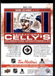 2026-27 UD Tim Hortons Collector's Series Sensational Celly's Gabe Vilardi (2)