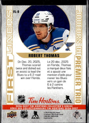 2026-27 UD Tim Hortons Collector's Series Hockey First Liners Robert Thomas (2)