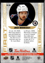 2026-27 UD Tim Hortons Collector's Series First Liners Josh Morrissey (2)