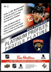 2026-27 Upper Deck Tim Hortons Hockey Platinum Profiles #PP-3 Brad Marchand (2)