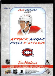 2026-27 Upper Deck Tim Hortons Hockey Attack Angle #AA-7 Cole Caufield (2)