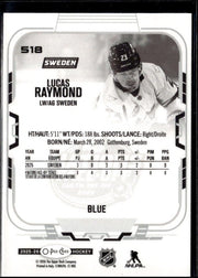 2025-26 O-Pee-Chee Hockey Nations Face-Off Blue #518 Lucas Raymond (2)