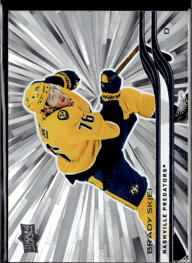 2025-26 Upper Deck Series 1 Hockey Outburst #98 Brady Skjei