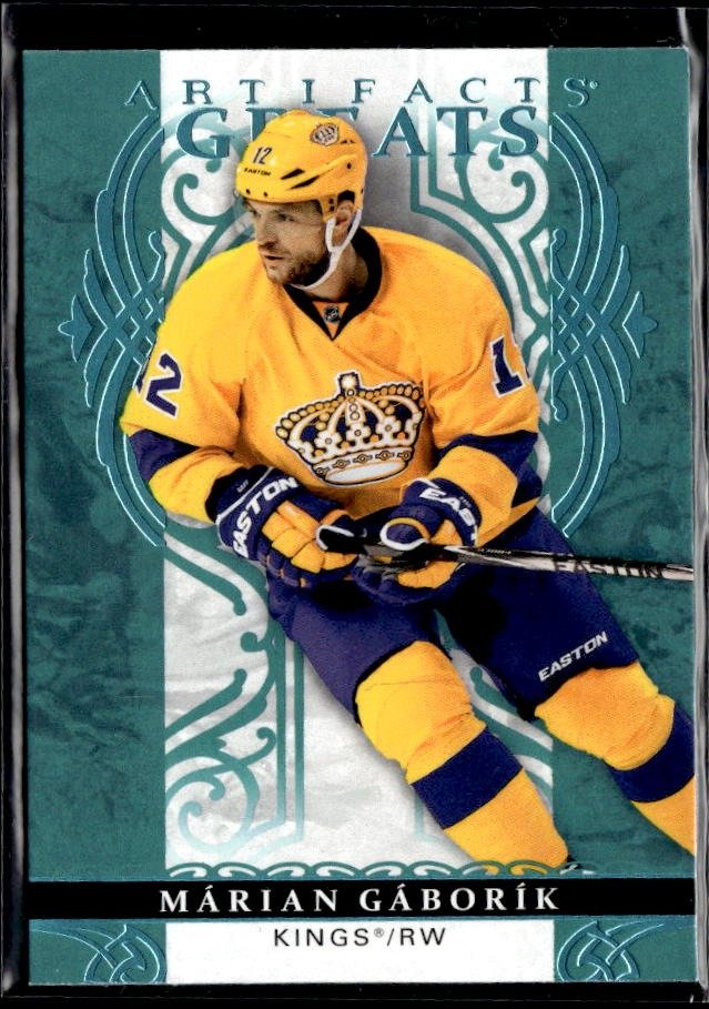 2026-27 Upper Deck Artifacts Greats Hockey Aqua Blue #154 Marian Gaborik