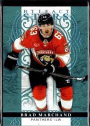 2026-27 Upper Deck Artifacts Hockey Artifact Stars Aqua Blue #149 Brad Marchand