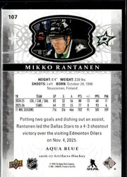 2026-27 Upper Deck Artifacts Hockey Stars Aqua Blue #107 Mikko Rantanen (2)
