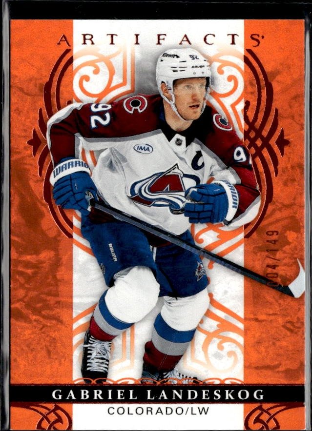 2026-27 Upper Deck Artifacts Hockey Orange #89 Gabriel Landeskog /199