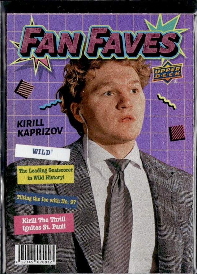 2026-27 Upper Deck Series 1 Hockey Fan Faves #FF-18 Kirill Kaprizov