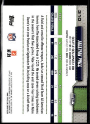 2025 Topps Football Base Rookie #310 Jadarian Price RC (2)
