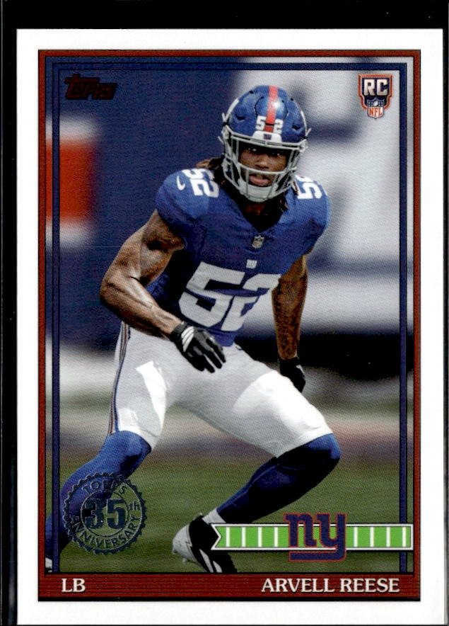 2025 Topps Flagship Football Retro Rookie #91TR-46 Arvell Reese RC