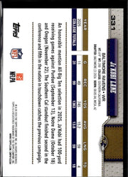 2025 Topps Flagship Football Base Rookie #331 Ja'Kobi Lane RC (2)